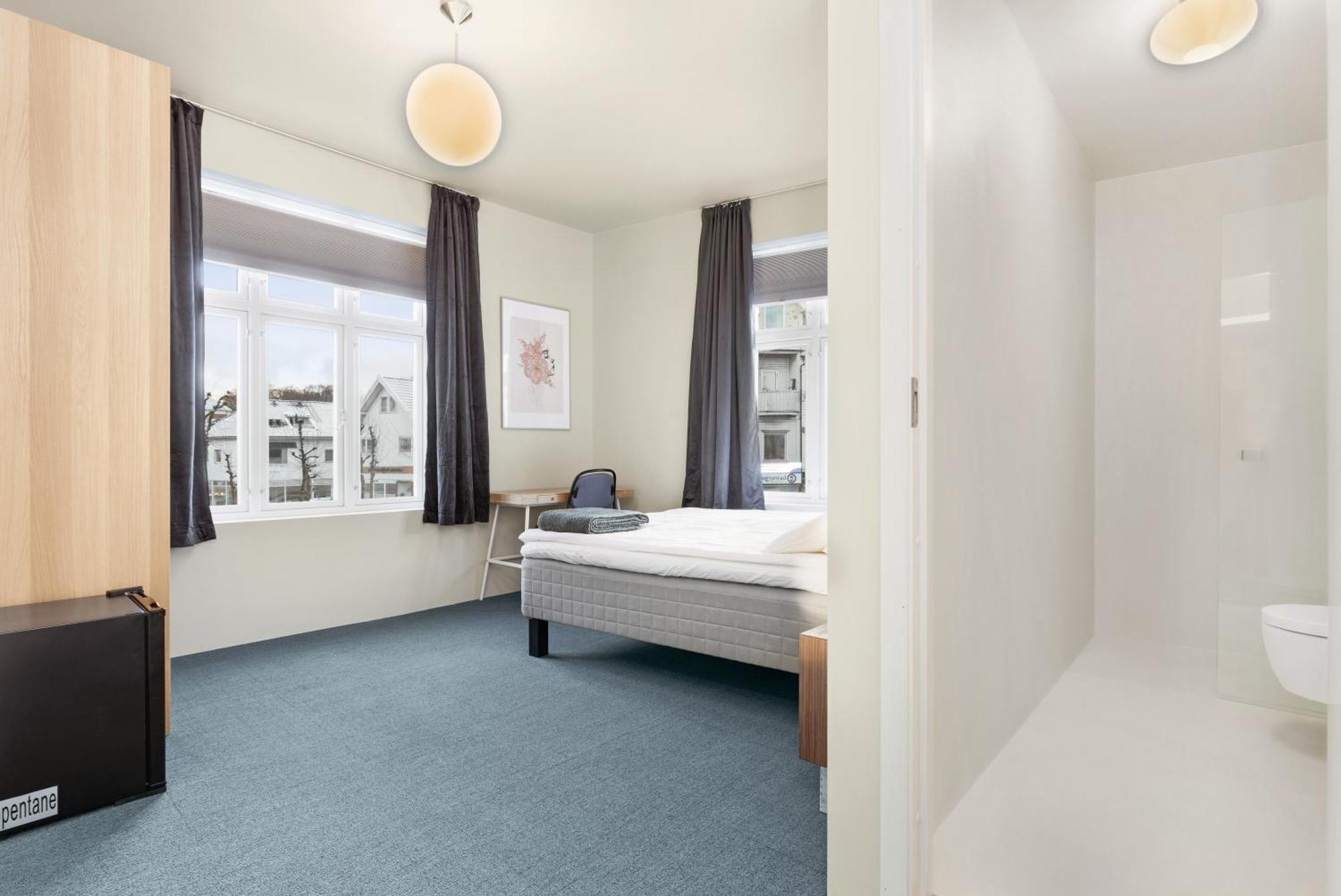 Central Guest House - Bedroom With Private Bathroom 斯塔万格 客房 照片